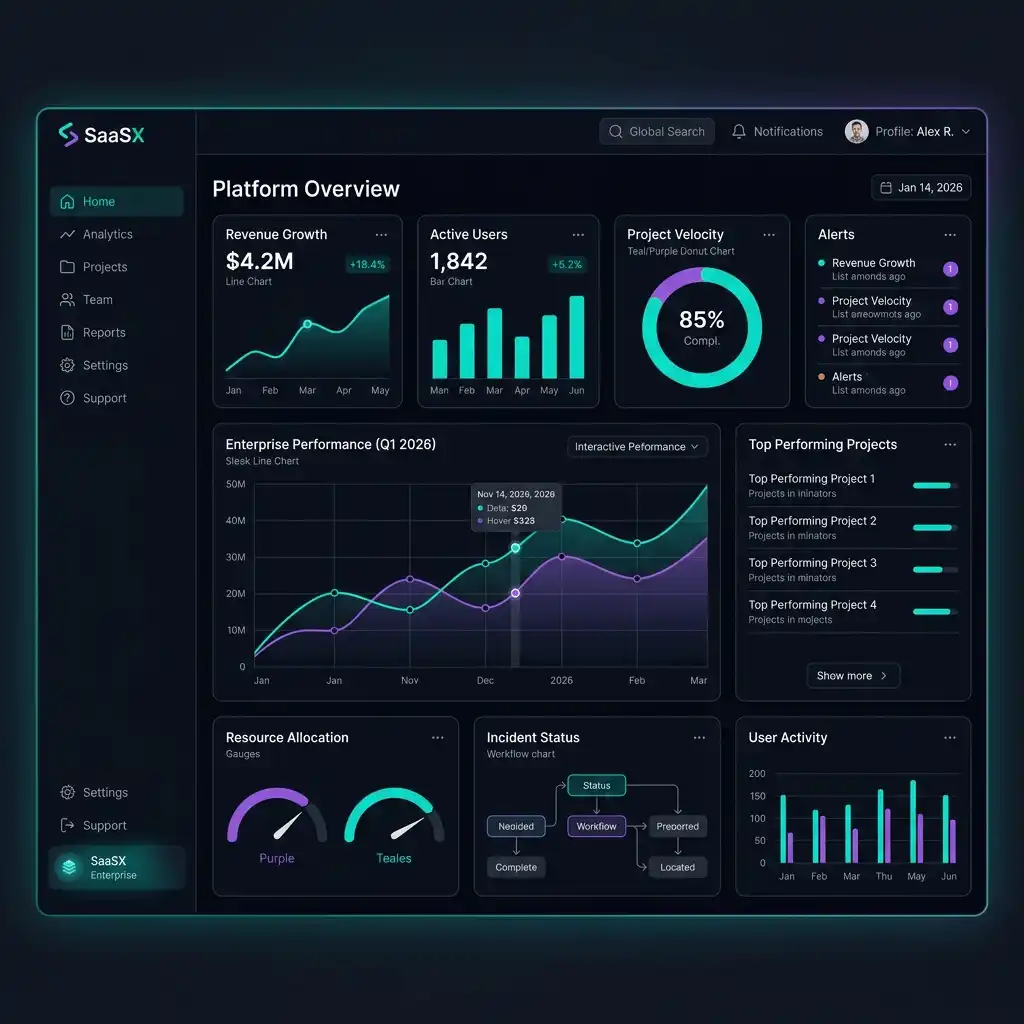 Futuristic Enterprise SaaS/ERP Futuristic Enterprise SaaS/ERP
